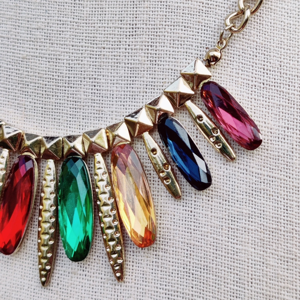Iman Multicolor Statement Necklace - image 6